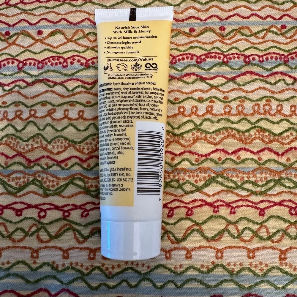 Burt's Bees Milk & Honey Body Lotion for Unisex, 1 Ounce NEW - set of three